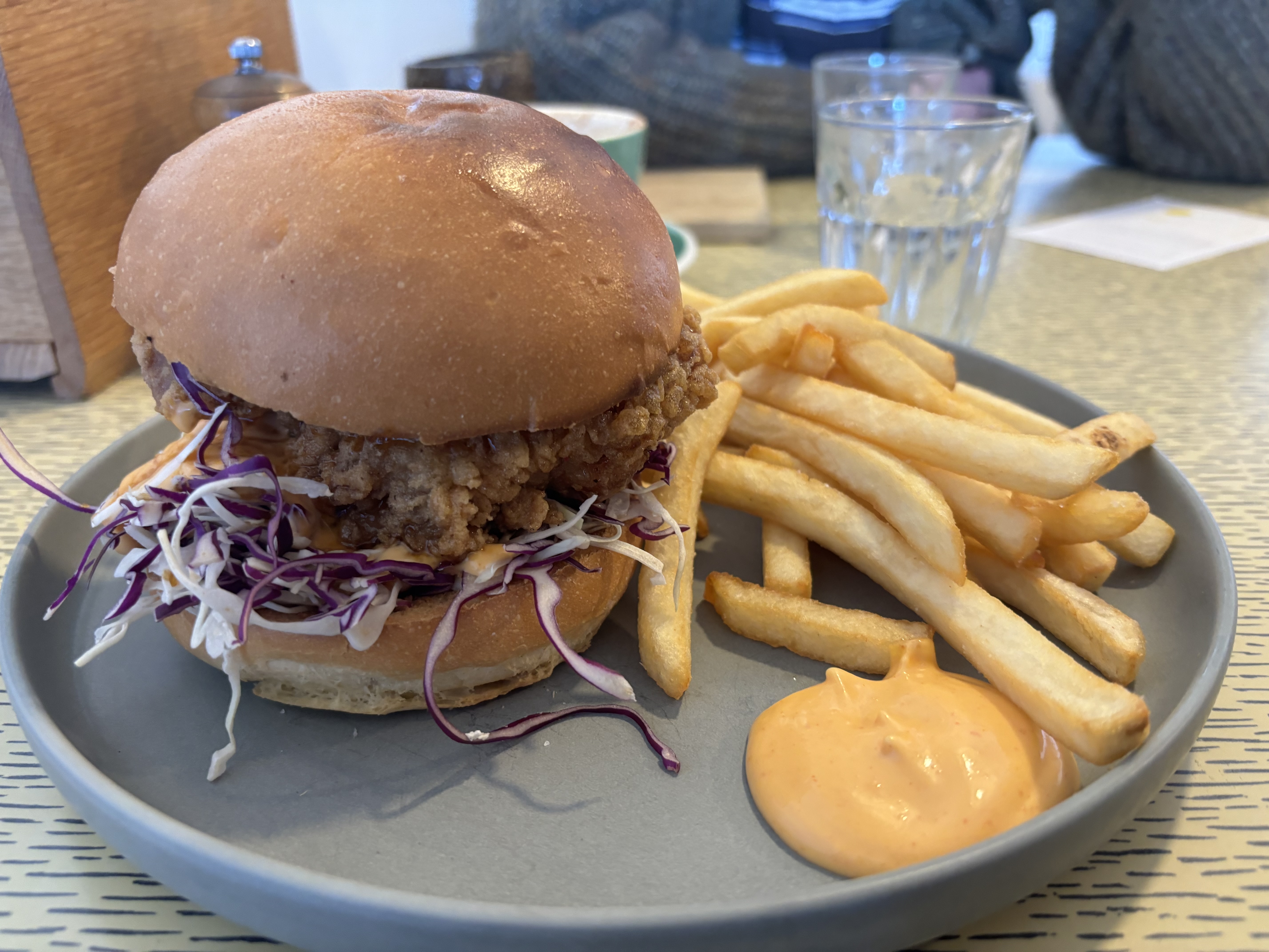 Korean fried Chicken Burger - Bone & Lane